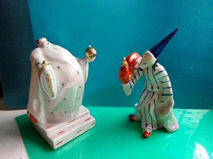 Фарфор СССР. Статуэтки Триптих Золотой петушок