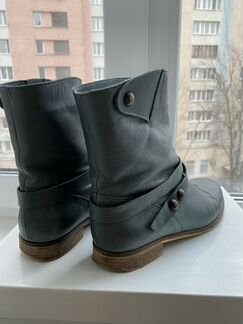 Ботинки сапоги натур кожа утепленные