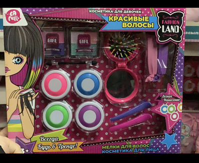 Косметика детская. Мелки для волос