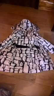 Пальто зимнее пуховик для дев.8-10и11-12лет,новое