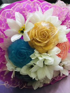 Цветы. Подарки. Мыло ручной работы. Букеты из мыла