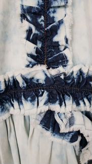 Платье вареный деним msgm s-m, модное