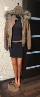 Bershka Куртка платье ботильоны S