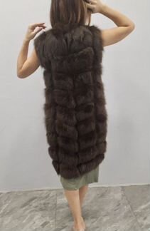 Меховой жилет из песца