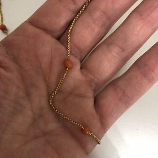 Цепочка кораллы старинная царизм золото