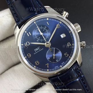 Часы IWC Da Vinci Chrono IW3934 Classic 42mm Синие