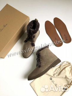 Зимние ботинки Loro Piana замшевые