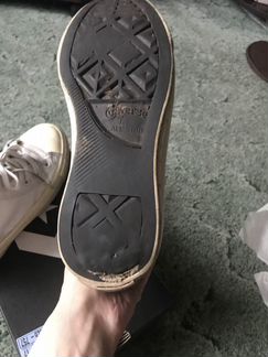 Кеды converse кожаные белые