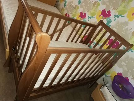 Кроватка Лель, продольный маятник