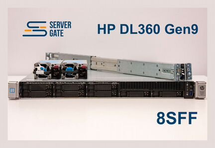 Сервер HP DL360 G9 2x E5-2673v3 128 GB