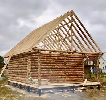 Сруб дома 6Х6+3