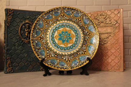 Тарелка декоративная ручная роспись