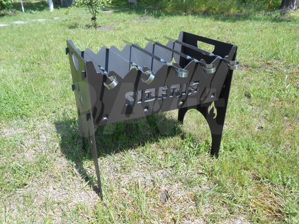 Мангал разборный с резным рисунком