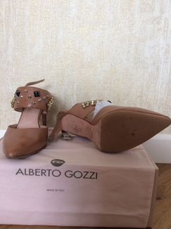 Итальянские новые туфли босоножки Alberto gozzi 36