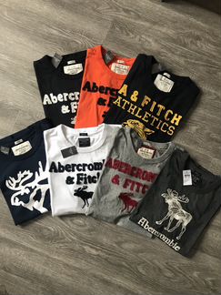 Abercrombie Fitch футболка белая муж, Новая