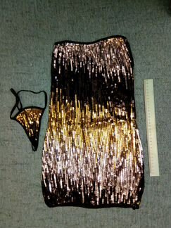 Платье бюстье вечернее нарядное кружево шёлк хлопо