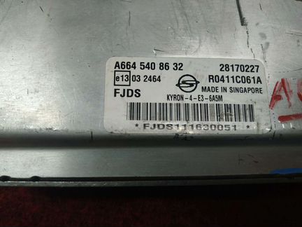 Эбу двигателя А6645408632 Ssang Yong Kyron E3