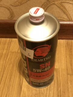 Мacло Idemitsu Zеpro Rасing SN 5w40 1л