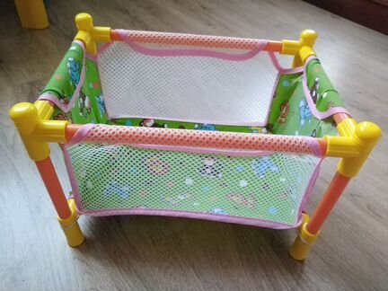 Детский игрушечный манеж+ кроватка+Дом