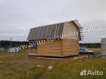 Сруб дома 6х5м + верандой 2х6м + мансарда 6х7м