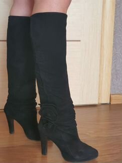 Замшевые сапоги