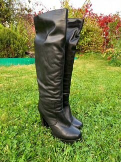 Сапоги кожаные