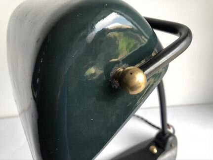 Настольная лампа банкира, витаж 50ые