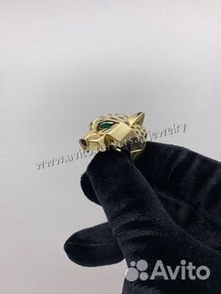 Новое роскошное кольцо из золота пантера
