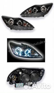 Фары тюнинг Ford Focus 2 рест дхо англ. глазки