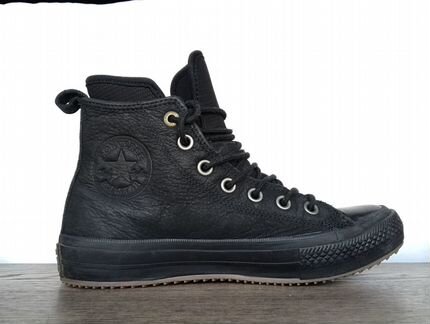 Converse Chuck Taylor 157460 кожанные, утепленные