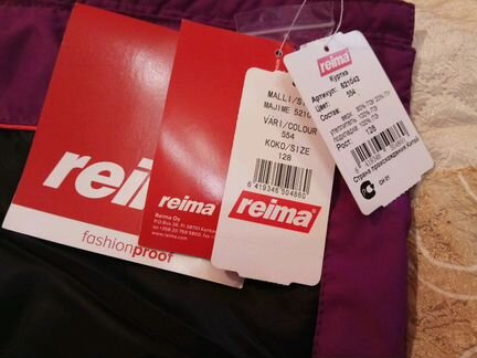 Новая зимняя куртка Reima для девочки 128