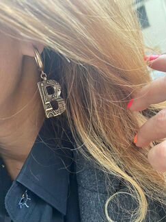 Серьги Balenciaga Баленсиага Люкс