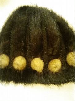 Шапка вязаная норка