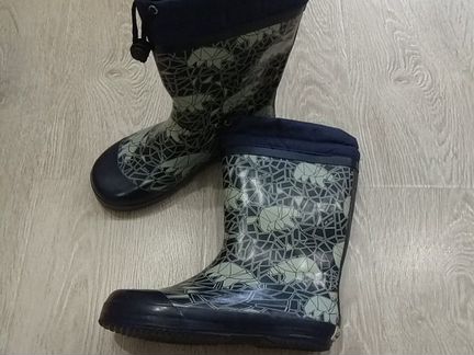 Сапоги резиновые утеплённые, р.34