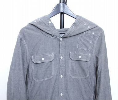 AllSaints Мужская рубашка с капюшоном S-M