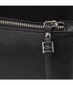 Новая кожаная чёрная сумка Gianni Chiarini