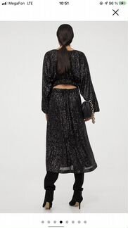 Платье с пайетками h&m