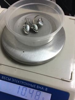 Серьги и кольцо. Серебряный комплект винтаж