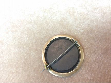 Брошка антикварная золото мельфиори Италия золот м