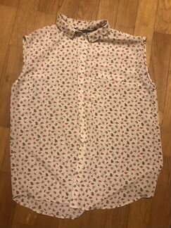 Блуза zara в мелкий цветок
