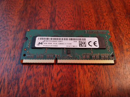 Память Micron 4GB для ноутбука