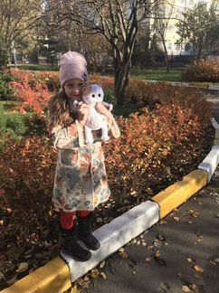 Пальто для девочки р.110