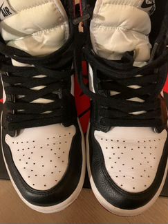 Кроссовки Air Jordan1 high “Satin Black toe”