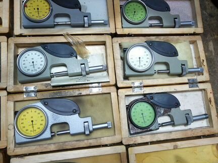 Скоба рычажная срп 0-25 0.001 мм набор из 12 шт